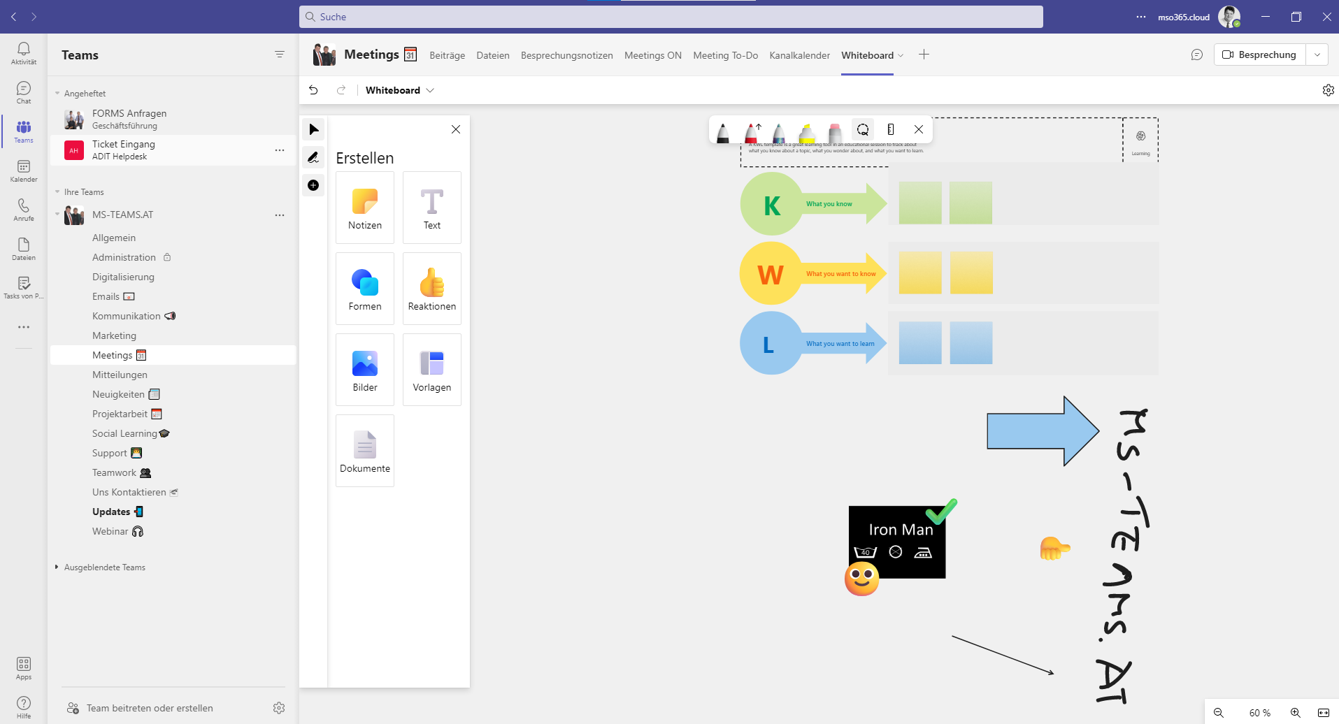 Dreamteam MS Teams und Whiteboard MS Teams Microsoft Teams Blog