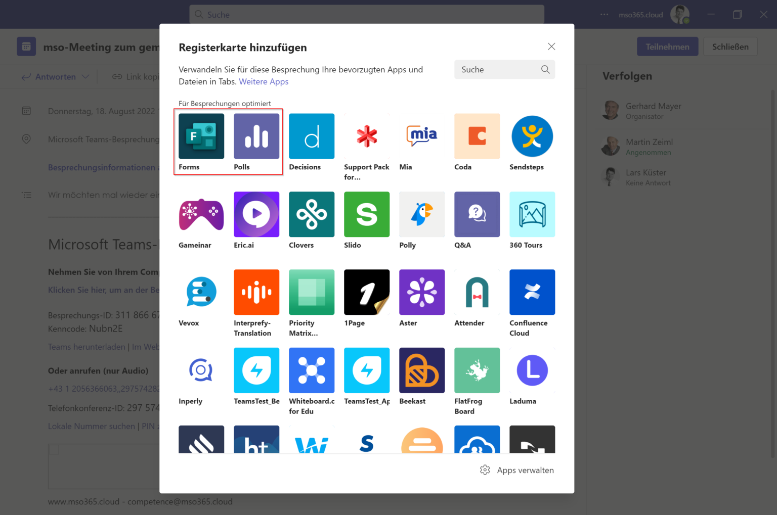 MS Teams Umfragen: Polls anstelle von Forms - MS Teams - Microsoft ...