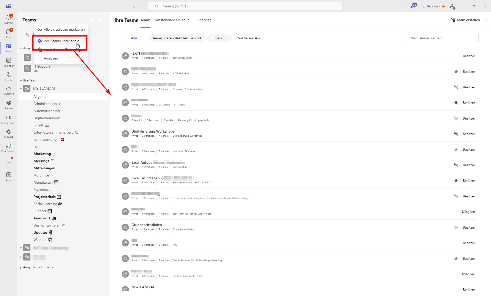 MS Teams Alle Teams Auf Einen Blick MS Teams Microsoft Teams Blog Ms teams alle teams auf einen blick ms teams microsoft teams blog